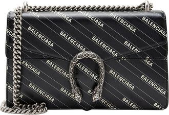 Gucci Black Leather X Balenciaga The Hacker Project Dionysus Small Shoulder Bag (Authentic Pre-Loved)