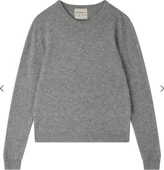 JUMPER 1234 Womens Heart Patch Crewneck Sweater In Silver