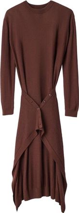 Christophe Lemaire Buttoned Dress In Merino Wool Blend