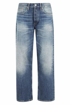 Sunflower Blue Loose Five-Pocket Organic Cotton Jeans