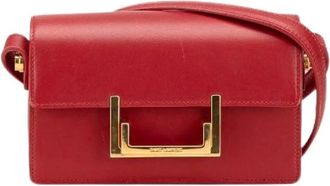 Saint Laurent Pre-owned Cross Body Bags, female, Red, Size: ONE SIZE Pre-owned Loulou Leather Mini Shoulder Bag