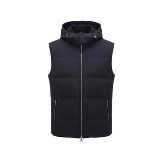 Montecore Chaleco Acolchado con Cremallera y Capucha - Jackets - Hombre - Azul - M