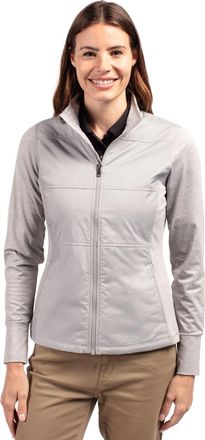 Cutter & Buck Stealth Hybrid Quilted Womens Full Zip Windbreaker Jacket