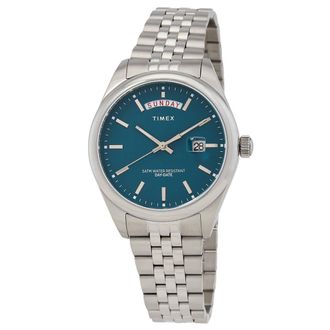 Timex Legacy Day and Date Quartz Green Dial Mens Watch TW2V68000