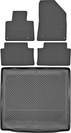 OEM Juego De Alfombrillas De Goma Para Citro&euml;n C5 Ii Estate (2008-2017) + Alfombrilla Para El Maletero