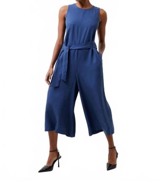 French Connection Womens Arielle Jumpsuit In Midnight Blue