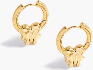 Yoj Loff It Mini Charm Hoops In Gold at Nordstrom
