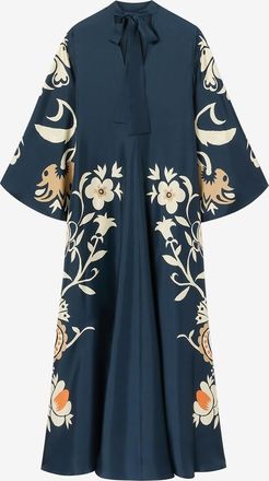 La DoubleJ Langes Seidentwillkleid Magnifico Plac&eacute;e Selva