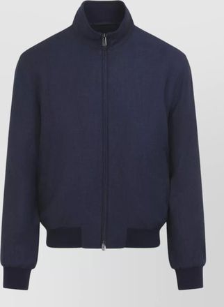 Ralph Lauren Purple Label felton bomber jacket linen wool