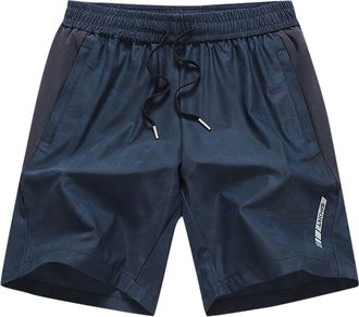 Generic Shorts for Men UK Comfortable Lightweight Casual Shorts Loose Fit Elastic Waist Drawstring Summer Pants Walking Running Camping Sports Pants with Pock