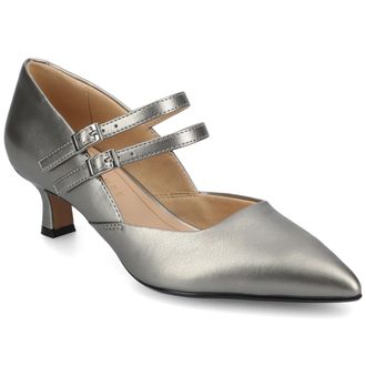 Journee Collection Womens Carnation Wide-Width Kitten Heel Mary Jane Pumps