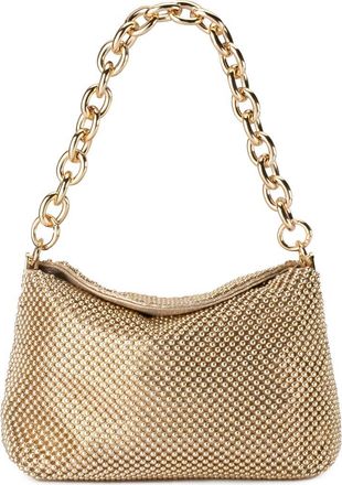 Olga Berg Skylar Ball Mesh Shoulder Bag in Gold at Nordstrom