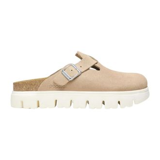 Birkenstock Leren muiltjes - Dames - Slip ons - Beige - 36 EU - Leer - Schoenen