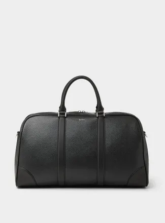 HUGO BOSS Mens Regenerated leather weekend bag