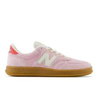 New Balance Unisex T500 en Rosa/Rojo/Beige, Cuero, Talla 37.5