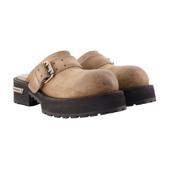 Balenciaga Womens Venom Mule Brown Calfskin