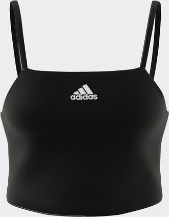 adidas Crop tanktop met spaghettibandjes, Brand of Love