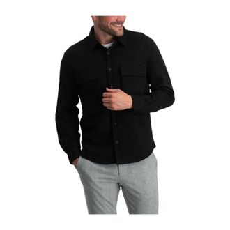 Antony Morato Casual Shirts, male, Black, XL, Black Overshirt - Elegant and Versatile