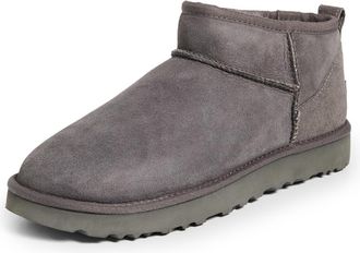 UGG Scarpa Donna Ultra Mini Boot in Leather, Montone Light Brown D21UG28, grey, 8 UK