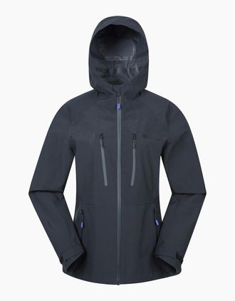 Mountain Warehouse Womens Mountain Warehouse Womens/Ladies Rainstorm 2.5 Layered Waterproof Jacket - Black - Size: 10