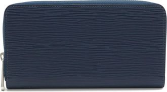Louis Vuitton Blue Indigo Navy Epi Leather Long Wallet (Bi-Fold) (Pre-Owned)