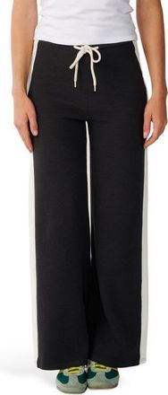 Rip Curl Retro Swell Wide Leg Pants in Washed Black at Nordstrom, Size Xx-Large