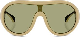 Moncler Cloche curved-frame sunglasses - Brown