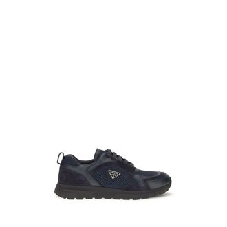 Prada Blue Fabric Athletic Mens Sneakers
