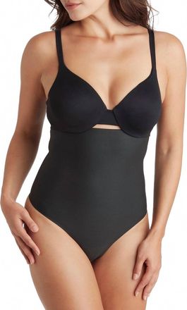 TC Fine Intimates Sleek Essentials High-Waist Thong In Black