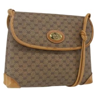 Gucci Pre-owned Cross Body Bags, female, Beige, Size: ONE SIZE Pre-owned Plastic Cross Body Bag