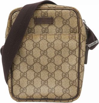 Gucci Brown Pvc Shoulder Bag (Pre-Owned)