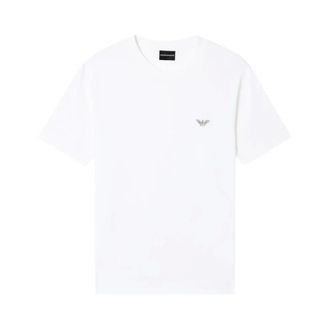 Emporio Armani T-Shirts, male, White, Size: 2XL T-Shirt