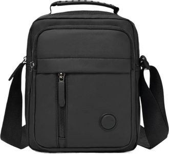 Generic Compatible For Mens Business Crossbody Bag - Multi compartment Design, Office and Leisure Shoulder(Black)