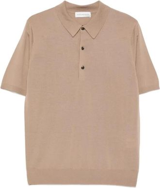 Dries Van Noten Murice 3700 N.k.polo - Heren - Polos - Bruin - M - Tops