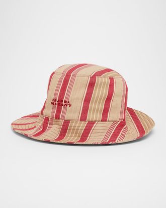 Isabel Marant Shaelyn Striped Bucket Hat