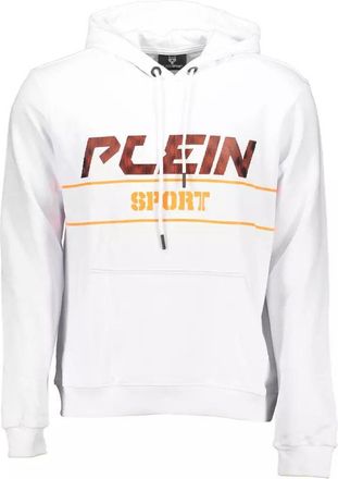 Plein Sport Mens Knitwear Hoodie Pl9568 - White Cotton - Size Small