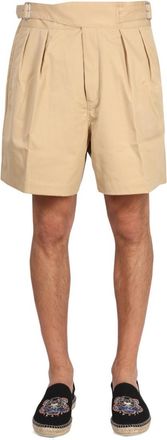 Kenzo Beige Solid Shorts