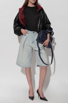 Balenciaga Reversible Bomber Jacket, Womens, Black