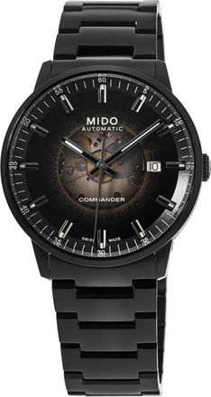 Mido Commander Gradient Black Dial Black Steel Mens Watch M021.407.33.411.00