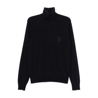 Dolce & Gabbana Turtlenecks, male, Blue, L, Stylish Turtleneck Jumper