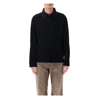 Our Legacy Polo Shirts, male, Black, Size: L Rugby Longsleeve