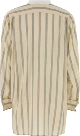The Row Womens Falco Shirt Beige Silk