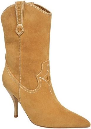 True Religion Logo Mid Calf 702 Cowboy Boot in Tan at Nordstrom, Size 6