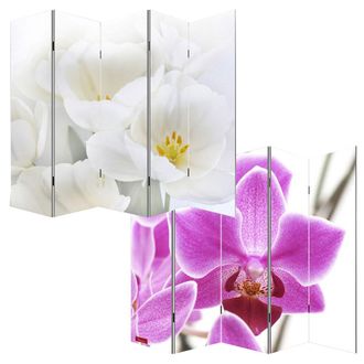 Hhg Hhg - Nunca Usado] Fotopantalla Separador De Ambientes M68, 180x200cm, Orqu&iacute;dea
