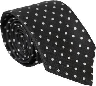 Dolce & Gabbana Zijden das met wasbaar masker - Heren - Stropdassen - Grijs - ONE Size - Accessoires