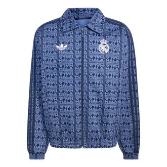 adidas x Real Madrid Lfstlr Track Top Asia Sizing Collegiate Navy Crew Blue KG2993