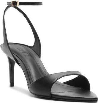 Schutz Zosia Ankle Strap Sandal in Black at Nordstrom, Size 7.5
