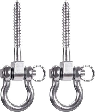 OEM 2 Ganchos De Techo De Acero Inoxidable 304 Con Capacidad De 900 Kg, Kit De Suspensi&oacute;n Para Colgar Sillas, L&aacute;mparas, Hamacas, Sacos De Boxeo Y Entrenad