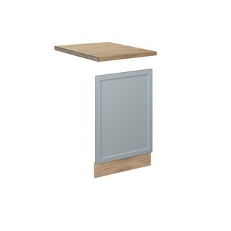 Vicco Panel Frontal Fame-line, Azul Claro-gris, 45 Cm, Et Roble