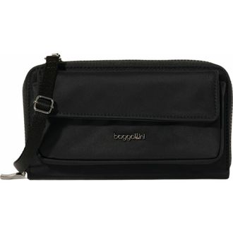 Baggallini RFID Phone Wallet Crossbody Bag in Black Twill at Nordstrom